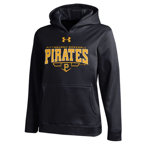 Pittsburgh Pirates Under Armou Fleece Black MLB Hoodie - Click Image to Close